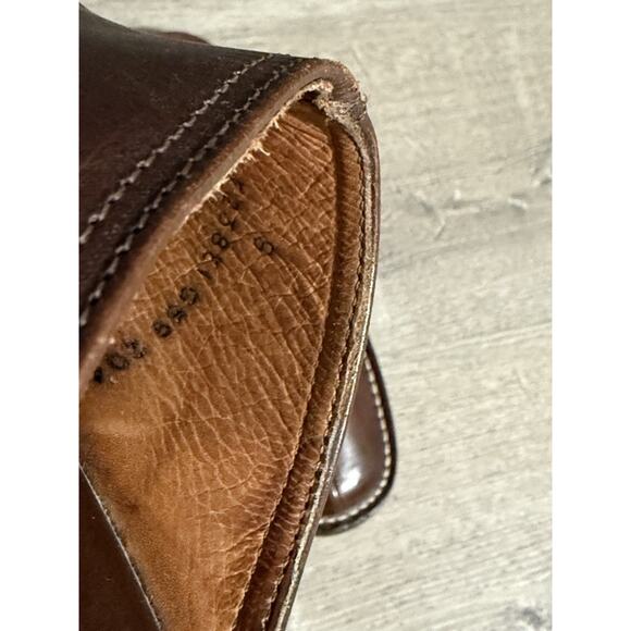 John Varvatos Leather Slip On Shoes Mules Made In Italy size 9 EUC - Picture 5 of 6